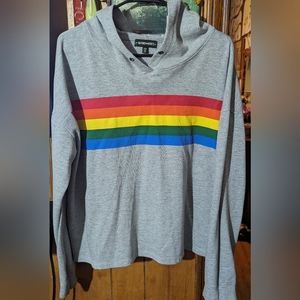 Inspired Hearts Hoodie, Size 2X, Rainbow Graphic, Cute!